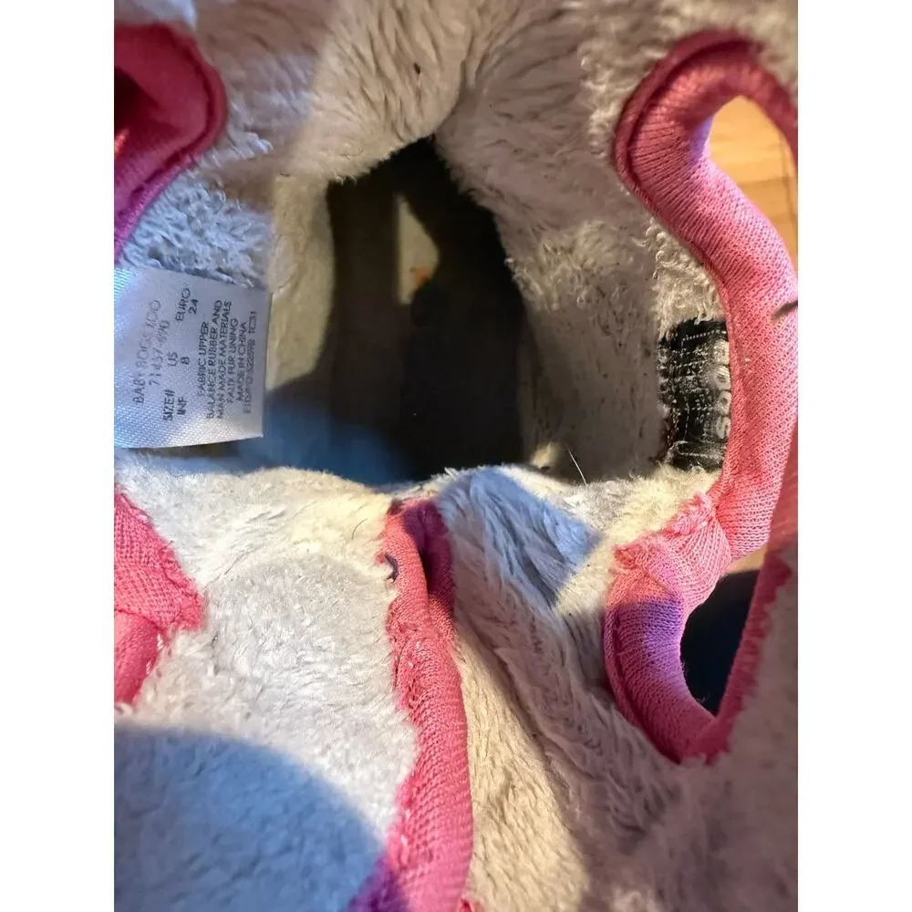 Bogs Infant 8 Waterproof Insulated Winter Boots Purple Pink Animal Print EU 24